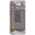 OLED Assembly With Frame For Samsung Galaxy A56 5G (A566 / 2025) (Refurbished) (Pink)