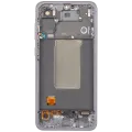 Дисплейний модуль (OLED) з рамкою для Samsung Galaxy A56 5G (A566 / 2025) (Refurbished) (графітовий)