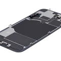Заднє скло зі шлейфом бездротової зарядки й NFC та шлейфом спалаху для iPhone 16e (Used OEM Pull: Grade A) (чорний)