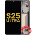 OLED Assembly With Frame For Samsung Galaxy S25 Ultra 5G (US & International) (Refurbished) (Titanium White Silver)