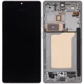 OLED Assembly With Frame For Samsung Galaxy S25 Ultra 5G (US & International) (Refurbished) (Titanium White Silver)