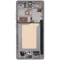 OLED Assembly With Frame For Samsung Galaxy S25 Ultra 5G (US & International) (Refurbished) (Titanium White Silver)