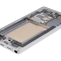 OLED Assembly With Frame For Samsung Galaxy S25 Ultra 5G (US & International) (Refurbished) (Titanium White Silver)