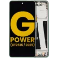 LCD Assembly With Frame For Motorola Moto G Power 5G (XT2515 / 2025) (Refurbished) (Leaf Green)