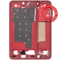 Mid-Frame Housing For Samsung Galaxy S25 5G (US & International Version) (Coral Red)