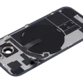 Back Glass w/ MagSafe Magnet & NFC & Flashlight Flex For iPhone 15 (Service Pack) (Black)