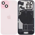 Back Glass w/ MagSafe Magnet & NFC & Flashlight Flex For iPhone 15 (Service Pack) (Pink)