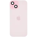 Back Glass w/ MagSafe Magnet & NFC & Flashlight Flex For iPhone 15 (Service Pack) (Pink)