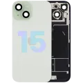 Back Glass w/ MagSafe Magnet & NFC & Flashlight Flex For iPhone 15 (Service Pack) (Green)