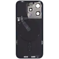 Back Glass w/ MagSafe Magnet & NFC & Flashlight Flex For IPhone 15 Pro (Service Pack) (Black Titanium)