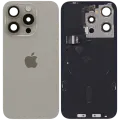 Back Glass w/ MagSafe Magnet & NFC & Flashlight Flex For IPhone 15 Pro (Service Pack) (Natural Titanium)