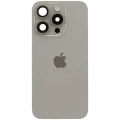 Back Glass w/ MagSafe Magnet & NFC & Flashlight Flex For IPhone 15 Pro (Service Pack) (Natural Titanium)