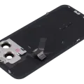 Back Glass w/ MagSafe Magnet & NFC & Flashlight Flex For IPhone 15 Pro Max (Service Pack) (Black Titanium)