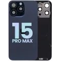 Back Glass w/ MagSafe Magnet & NFC & Flashlight Flex For IPhone 15 Pro Max (Service Pack) (Blue Titanium)