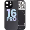 Back Glass w/ MagSafe Magnet & NFC & Flashlight Flex For iPhone 16 Pro (Service Pack) (Black Titanium)