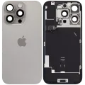 Back Glass w/ MagSafe Magnet & NFC & Flashlight Flex For iPhone 16 Pro (Service Pack) (Natural Titanium)