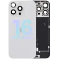Back Glass w/ MagSafe Magnet & NFC & Flashlight Flex For iPhone 16 Pro Max (Service Pack) (White Titanium)