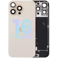 Back Glass w/ MagSafe Magnet & NFC & Flashlight Flex For iPhone 16 Pro Max (Service Pack) (Desert Titanium)