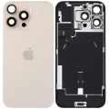 Back Glass w/ MagSafe Magnet & NFC & Flashlight Flex For iPhone 16 Pro Max (Service Pack) (Desert Titanium)