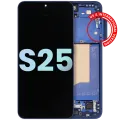 OLED Assembly With Frame For Samsung Galaxy S25 5G (US & International) (Service Pack) (Navy)