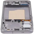Дисплейний модуль (OLED) з рамкою для Samsung Galaxy S25 5G (US & International) (Service Pack) (Silver Shadow)