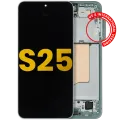 OLED Assembly With Frame For Samsung Galaxy S25 5G (US & International) (Refurbished) (Mint)