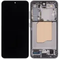 OLED Assembly With Frame For Samsung Galaxy S25 5G (US & International) (Refurbished) (Silver Shadow)