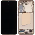 OLED Assembly With Frame For Samsung Galaxy S25 5G (US & International) (Refurbished) (Pink Gold)