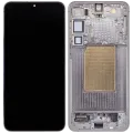OLED Assembly With Frame For Samsung Galaxy S25 Plus 5G (US & International Version) (Refurbished) (Silver Shadow)