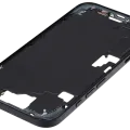 Mid-Frame Housing W/ Small Parts For iPhone 16 (EU / Global Version) (Used OEM Pull: Grade A) (Black)