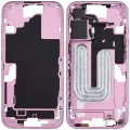 Mid-Frame Housing W/ Small Parts For iPhone 16 (EU / Global Version) (Used OEM Pull: Grade A) (Pink)