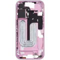 Mid-Frame Housing W/ Small Parts For iPhone 16 (EU / Global Version) (Used OEM Pull: Grade A) (Pink)