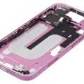 Mid-Frame Housing W/ Small Parts For iPhone 16 (EU / Global Version) (Used OEM Pull: Grade A) (Pink)