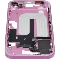 Mid-Frame Housing W/ Small Parts For iPhone 16 (EU / Global Version) (Used OEM Pull: Grade A) (Pink)