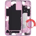 Mid-Frame Housing W/ Small Parts For iPhone 16 Plus (EU / Global Version) (Used OEM Pull: Grade A) (Pink)