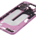Mid-Frame Housing W/ Small Parts For iPhone 16 Plus (EU / Global Version) (Used OEM Pull: Grade A) (Pink)