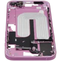 Mid-Frame Housing W/ Small Parts For iPhone 16 Plus (EU / Global Version) (Used OEM Pull: Grade A) (Pink)