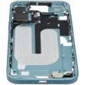 Mid-Frame Housing W/ Small Parts For iPhone 16 Plus (EU / Global Version) (Used OEM Pull: Grade A) (Teal)