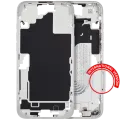 Mid-Frame Housing W/ Small Parts For iPhone 16 Plus (EU / Global Version) (Used OEM Pull: Grade A) (White)