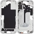 Mid-Frame Housing W/ Small Parts For iPhone 16 Plus (EU / Global Version) (Used OEM Pull: Grade A) (White)