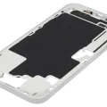 Mid-Frame Housing W/ Small Parts For iPhone 16 Plus (EU / Global Version) (Used OEM Pull: Grade A) (White)