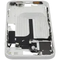 Mid-Frame Housing W/ Small Parts For iPhone 16 Plus (EU / Global Version) (Used OEM Pull: Grade A) (White)