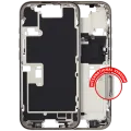 Mid-Frame Housing W/ Small Parts For iPhone 16 Pro (EU / Global Version) (Used OEM Pull: Grade A) (Natural Titanium)