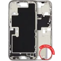 Mid-Frame Housing W/ Small Parts For iPhone 16 Pro Max (EU / Global Version) (Used OEM Pull: Grade A) (White Titanium)