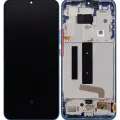 OLED Assembly With Frame For Xiaomi Mi 10 Lite 5G (Aftermarket Plus) (Aurora Blue)
