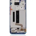 OLED Assembly With Frame For Xiaomi Mi 10 Lite 5G (Aftermarket Plus) (Aurora Blue)
