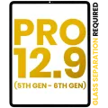 Front Glass For iPad Pro 12.9" 5th Gen (2021) / Pro 12.9" 6th Gen (2022) (Glass Separation Required) (Premium) (All Colors)