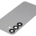 Back Cover Glass With Camera Lens For Samsung Galaxy S25 5G (No Logo) (Aftermarket Plus) (Silver Shadow)