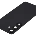 Back Cover Glass With Camera Lens For Samsung Galaxy S25 5G (No Logo) (Aftermarket Plus) (Blue Black)