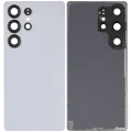 Back Cover Glass With Camera Lens For Samsung Galaxy S25 Ultra 5G (No Logo) (Aftermarket Plus) (Titanium Silver Blue)